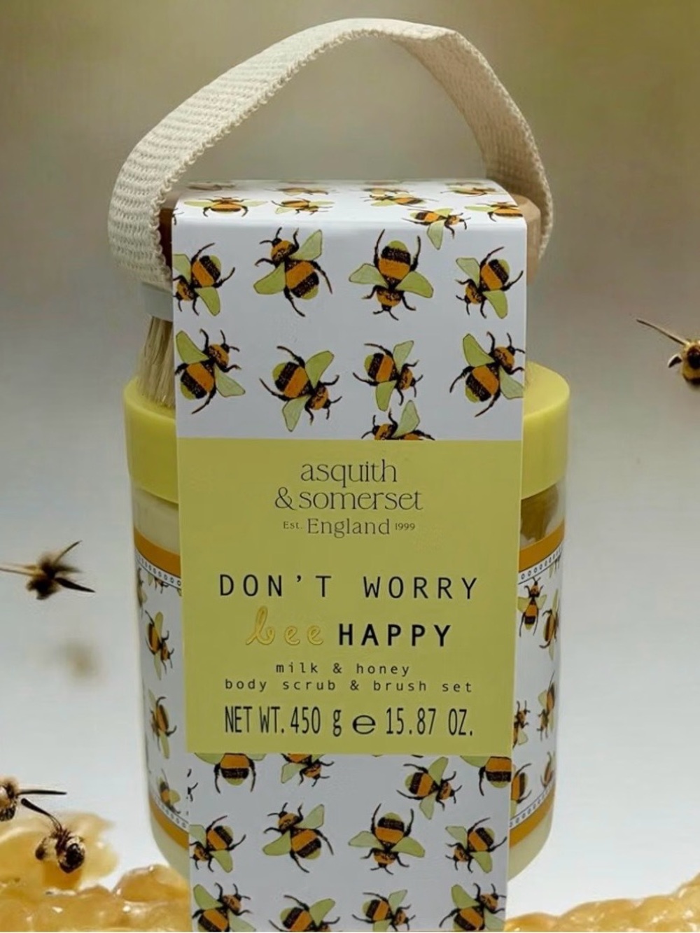 Milk & Honey Body scrub & Brush Set